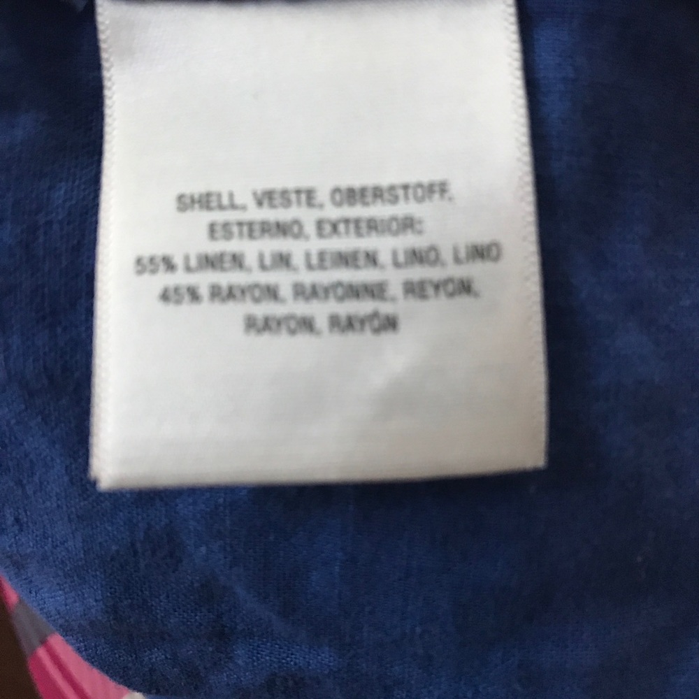 Sale EUC Anthro Maeve Berea Linen Buttondown Tank - Picture 5 of 8